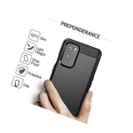 For Oneplus 9 Phone Case Slim Minimal Cover Tpu Carbon Fiber Black