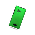 Green Case For Nokia Lumia 928 Hard Rubberized Snap On Phone Cover