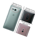 Clear W Black Rim Hybrid Slim Cover Phone Case For Sony Xperia Xz2 Compact