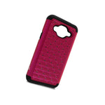 For Samsung Galaxy Sol Sky Case Hot Pink Hybrid Diamond Bling Skin Phone Cover