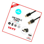 2 Pack Usb Type C 10Ft Charger Cable For Samsung Galaxy S20 Fe Z Flip Z Fold 2
