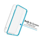Blue Full Body Phone Case Built In Screen Protector For Apple Iphone Xs Max