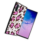 Pink Leopard Skin Design Glitter Bling Tpu Phone Case For Samsung Galaxy Note 10