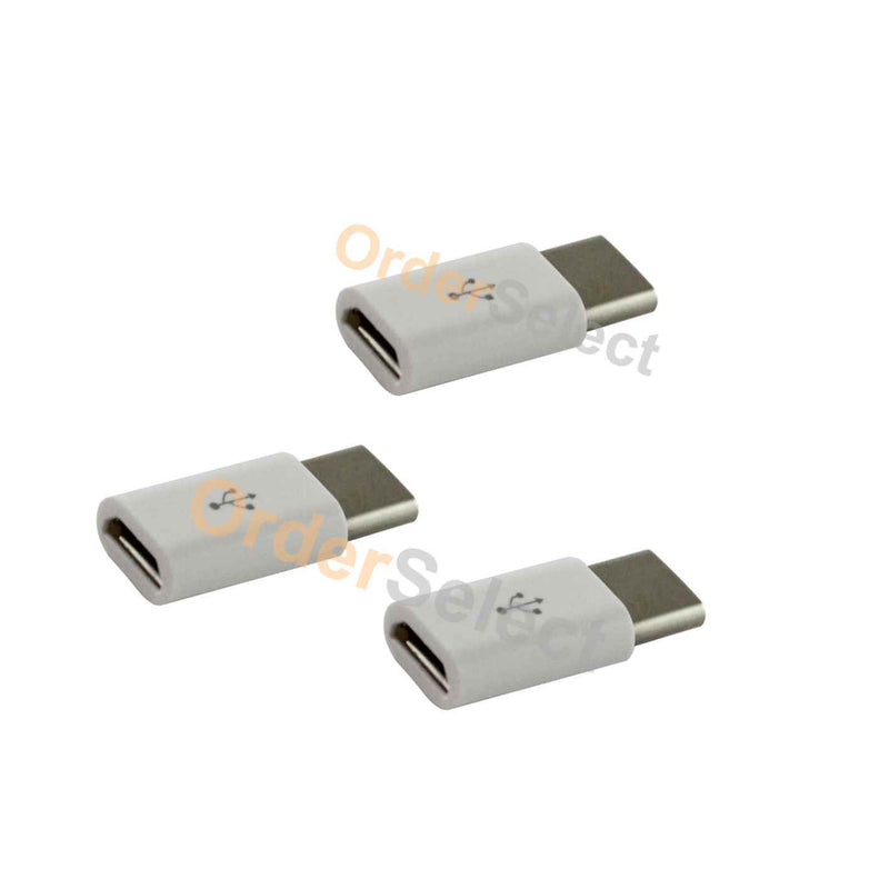 3X New Usb Type C To Micro Usb Adapter For Zte Axon 7 Mini Imperial Max Zmax Pro