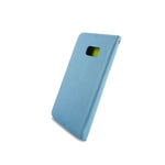 For Samsung Galaxy S6 Edge Plus Wallet Light Blue Neon Green Folio Pouch Card