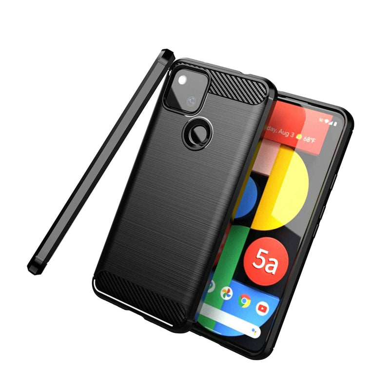 For Google Pixel 5A Phone Case Slim Fit Lightweight Minimal Cover Tpu Skin Black