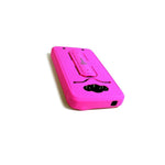 Coveron For Motorola Droid Turbo Case Pink Black Hybrid Kickstand Hard Cover