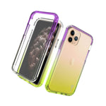 Purple Yellow Hard Case For Apple Iphone 11 Pro Colorful Full Body Phone Cover