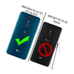 Clear Teal Mandala Hybrid Tpu Bumper Hard Phone Case For Lg Q7 Q7 Plus Q7 Alpha