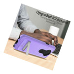 For Lg Tribute Monarch Risio 4 K8X Case Magnetic Kickstand Purple Phone Cover