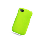 Neon Green Case For Blackberry Q10 Hard Rubberized Snap On Phone Cover