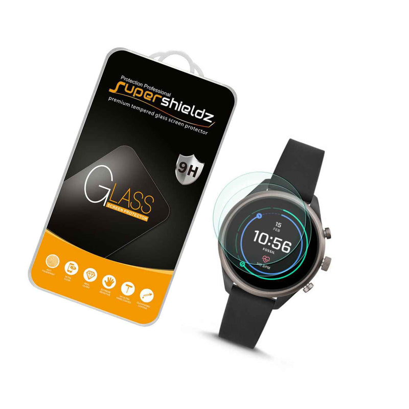 2X Supershieldz Tempered Glass Screen Protector For Fossil Sport Smartwatch 43Mm