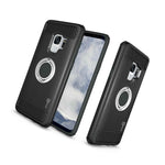 For Samsung Galaxy S9 Case Protective Hard Phone Cover W Grip Ring Black