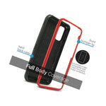 Red Hybrid Hard Cover For Motorola Moto G Stylus Heavy Duty Phone Case