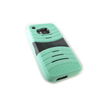 Coveron For Htc One M9 Case Hybrid Kickstand Hard Soft Phone Cover Teal