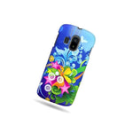 Hard Cover Protector Case For Alcatel T Mobile Sparq Ii 2 Orange Blue Flower