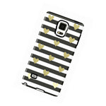 Sonix Inlay Rubber Hard Shell Case Cover For Samsung Galaxy Note 4 Heart Stripe