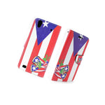 Coveron For Zte Quartz Wallet Case Puerto Rico Flag Credit Card Folio Cover