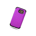 Coveron For Samsung Galaxy S6 Case Hybrid Diamond Hard Purple Phone Cover