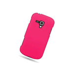 Hard Rubberized Matte Hot Pink Phone Cover Case For Samsung Galaxy Amp I407