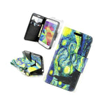 For Samsung Galaxy Prevail Lte Core Prime Card Case Starry Night Design Wallet