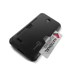 For Alcatel One Touch Conquest Case Black Slim Credit Card Holder Slot Cover
