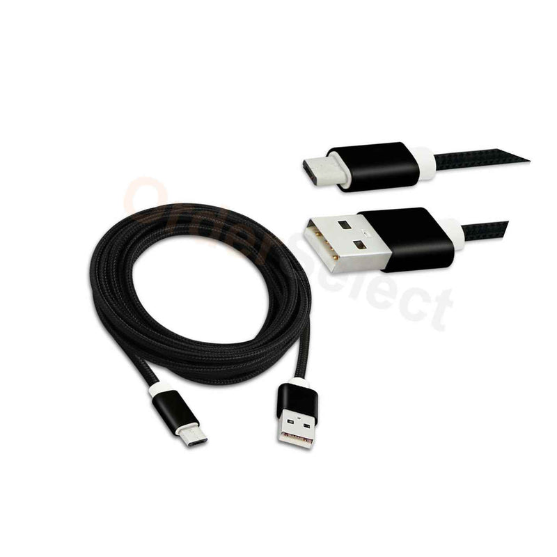 Micro Usb 10Ft Braided Usb A To B Charger Sync Data Cable Cord U2A1 Mcb 01Blk