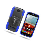 Coveron For Alcatel One Touch Fierce 2 Pop Icon Case Hard Cover Blue Black