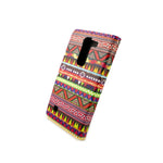 For Lg G4C G4 Mini Magna Wallet Case Tribal Design Folio Phone Pouch
