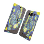 For Microsoft Lumia 950 Card Case Starry Night Design Wallet Phone Cover