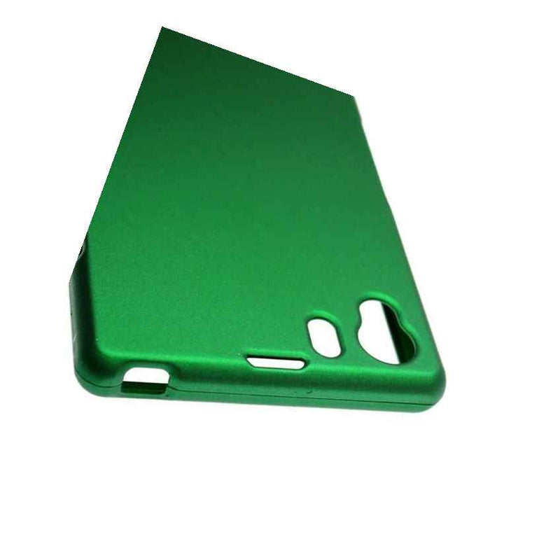 Dark Green Case For Sony Xperia Z1 C6906 Hard Rubberized Snap On Cover