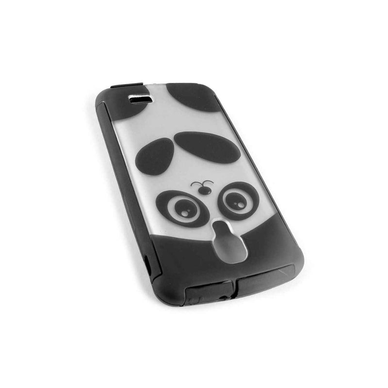 Coveron For Lg Access F70 Case Ultra Slim Hybrid Phone Cover Cute Panda