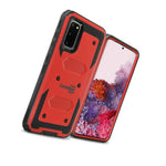 Red Hybrid Hard Cover For Motorola Moto E6 Plus Shockproof Phone Case
