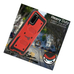 Red Hybrid Hard Cover For Motorola Moto E6 Plus Shockproof Phone Case