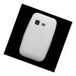 White Silicone Rubber Soft Skin Cover Case For Samsung S390G Freeform M T189