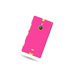 Hot Pink Case For Nokia Lumia 1520 Hard Rubberized Snap On Phone Cover