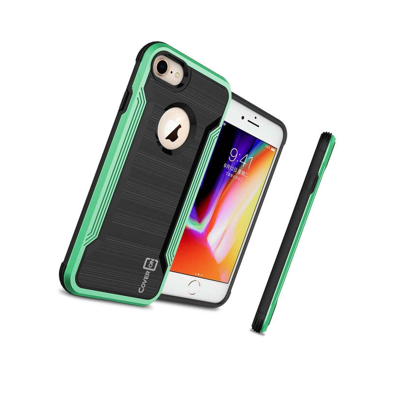 Hybrid Tpu Thin Fit Skin Cover Phone Case For Apple Iphone 8 Iphone 7 Teal