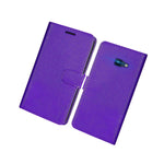 Purple Leather Wallet Phone Case For Samsung Galaxy J4 Prime J4 Plus J4 Core