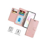 Rose Gold Rfid Leather Wallet Cover Phone Case For Samsung Galaxy S10 Lite A91