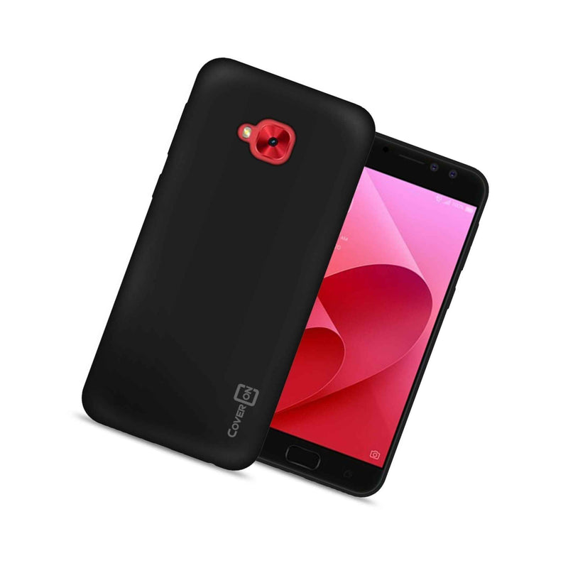 Soft Flexible Rubber Tpu Cover For Asus Zenfone 4 Selfie Pro Phone Case Black