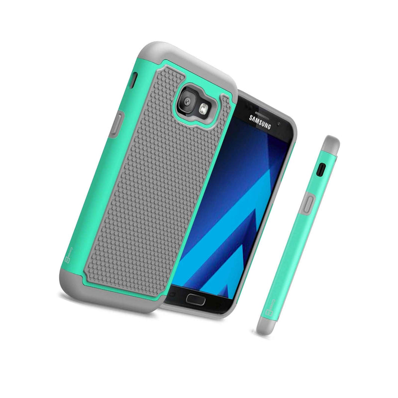 For Samsung Galaxy A5 2017 Case Teal Gray Rugged Skin Hard Phone Cover