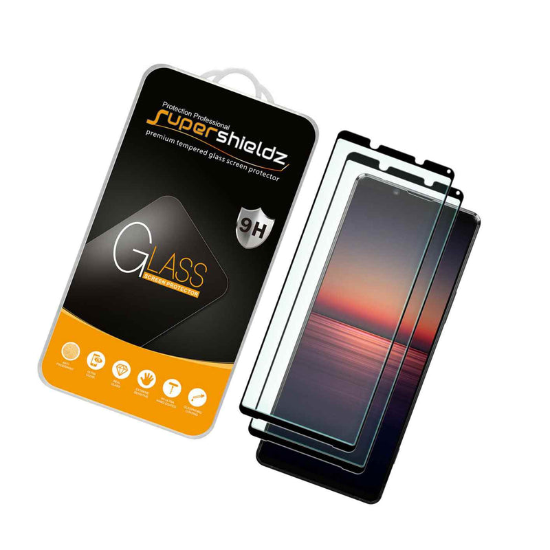 2X Supershieldz Full Cover Tempered Glass Screen Protector For Sony Xperia 1 Ii