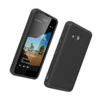 For Microsoft Lumia 550 Case Black Rugged Skin Phone Cover