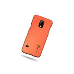 Coveron For Samsung Galaxy S5 Mini Hard Case Slim Matte Back Cover Neon Orange