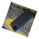 Blue Hard Case For Google Pixel 4 Hybrid Shockproof Heavy Duty Slim Phone Cover