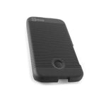 Black Combo Holster Cover Hard Rubberized Case For Motorola Moto E
