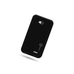 For Lg Optimus L70 Exceed 2 Case Black Slim Tough Skin Phone Cover