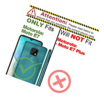 Purple Rfid Blocking Pu Leather Wallet Cover Phone Case For Motorola Moto E7