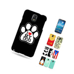 Hard Cover Protector Case For Samsung Galaxy Note 3 I Love My Dog