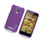 Hard Rubberized Matte Purple Phone Cover Case For Alcatel One Touch Fierce 7024W